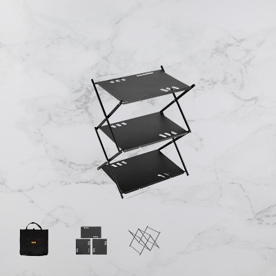 Étagères de rangement - OutdoorRack™ - Noir