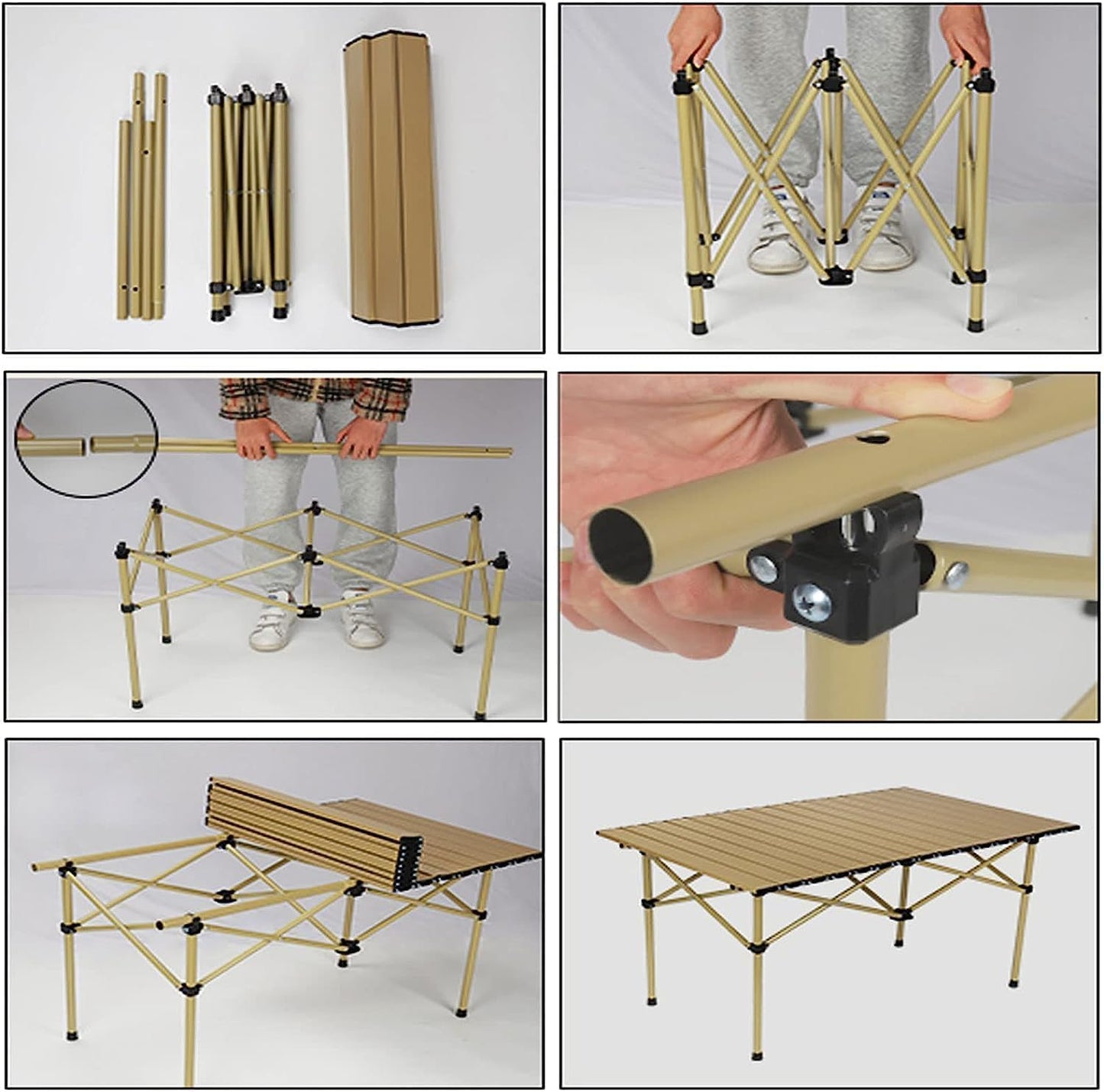 Table Pliante Camping - CampFlex™ - Beige