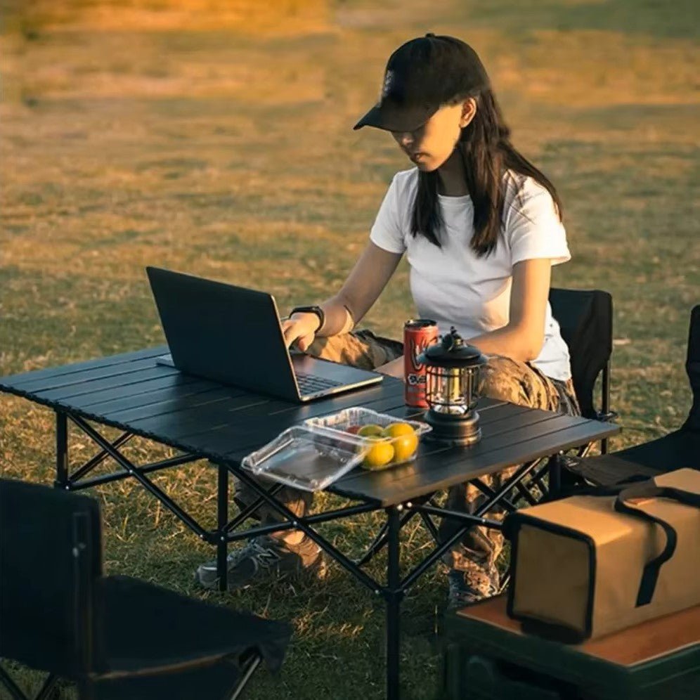 Table Pliante Camping - CampFlex™ - Noir