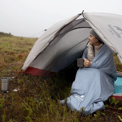 Sac de couchage - CampingSleepingBag™ - Bleu - Camping Portable